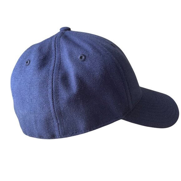 Chicago Cubs Navy Embroidered Bear Logo Baseball Cap American Needle VTG - Picture 4 of 9